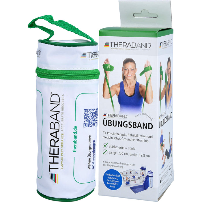 THERABAND Übungsband 2,5 m stark grün, 1 St. Packung