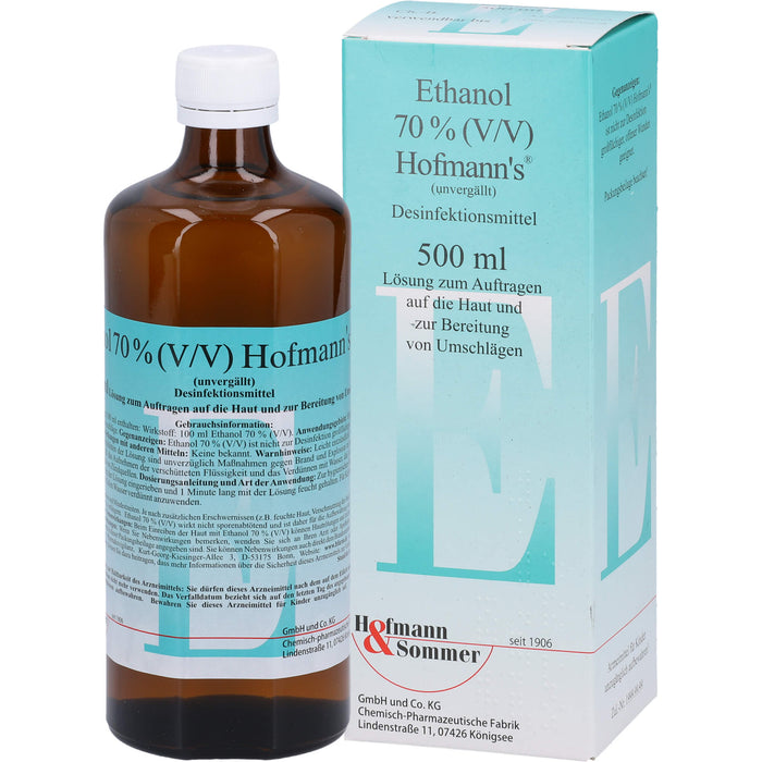 Ethanol 70% (V/V) Hofmann's Desinfektionsmittel, 500 ml Lösung