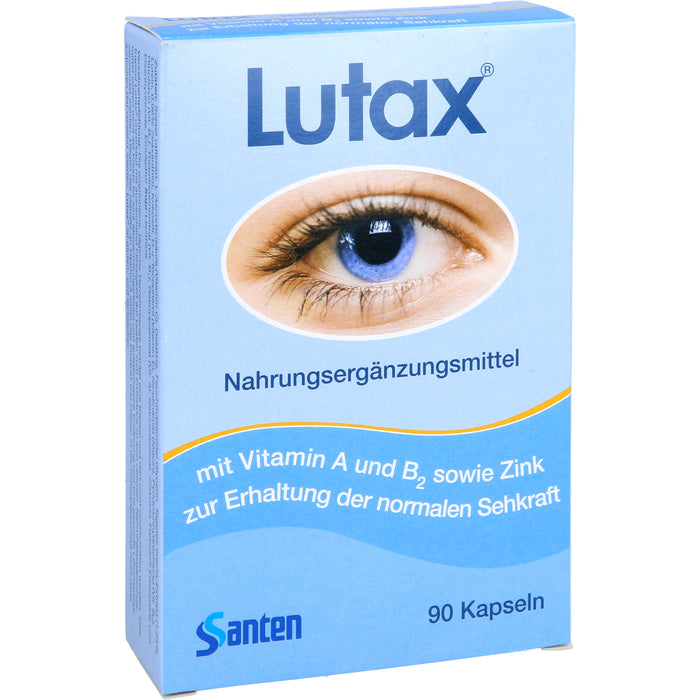 Santen Lutax Kapseln zur Erhaltung normaler Sehkraft, 90 pc Capsules