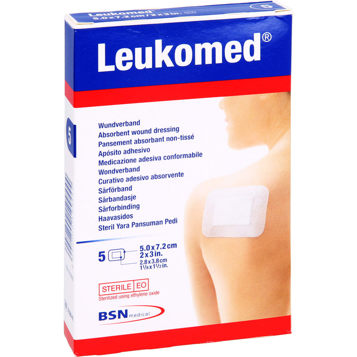 Leukomed Wundverband 5,0 x 7,2 cm, 5 St. Pflaster