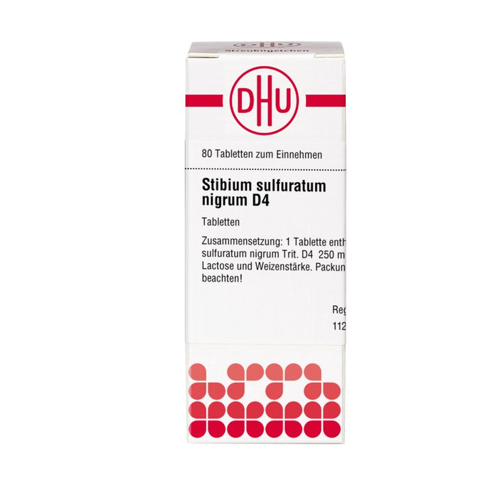 DHU Stibium sulfuratum nigrum D4 Tabletten, 80 pc Tablettes