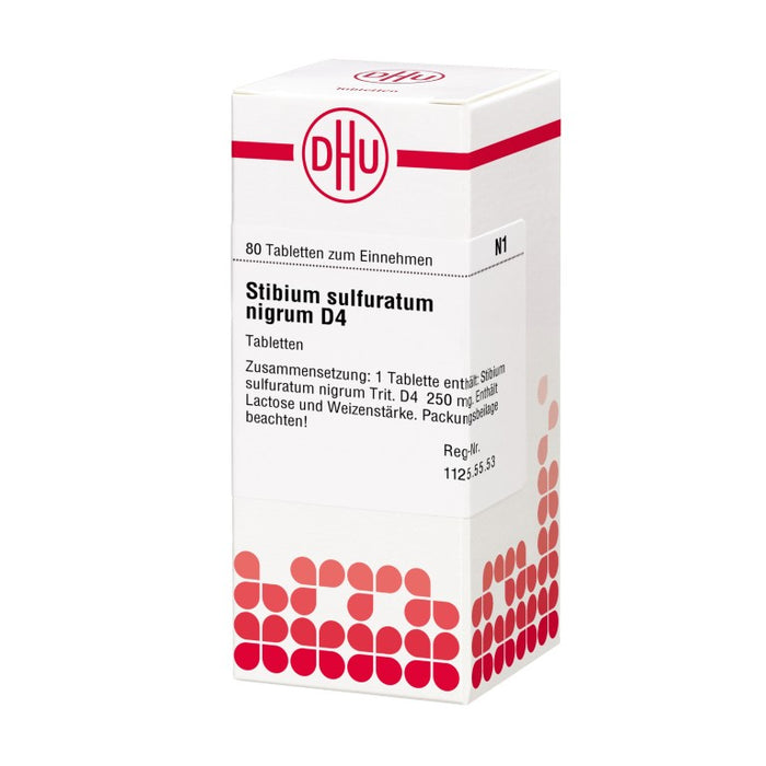 DHU Stibium sulfuratum nigrum D4 Tabletten, 80 St. Tabletten