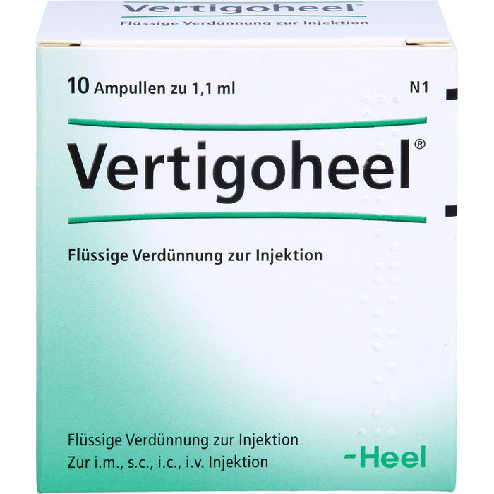 Vertigoheel Flüssige Verdünnung zur Injektion, 10 pcs. Ampoules