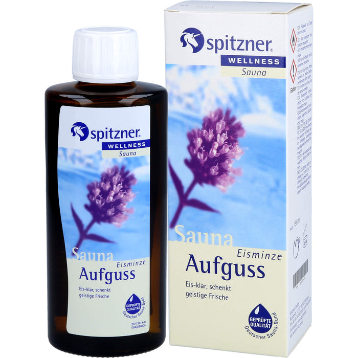 spitzner Wellness Saunaaufguss Eisminze, 190 ml Concentré