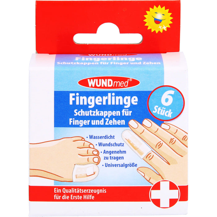 WUNDmed Fingerlinge Schutzkappen für Finger und Zehen, 5 pcs. Finger cots