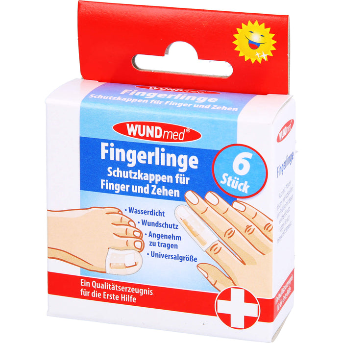 WUNDmed Fingerlinge Schutzkappen für Finger und Zehen, 5 pcs. Finger cots