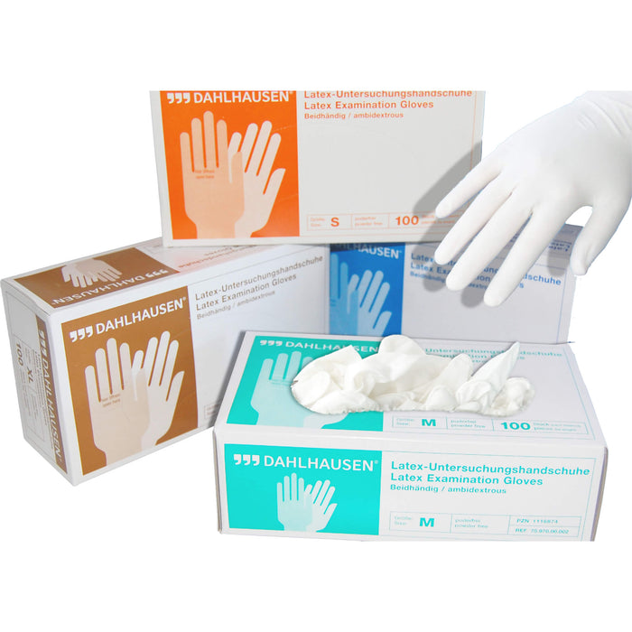 Latex-Handschuhe ungepudert Gr.M, 100 pc Gants