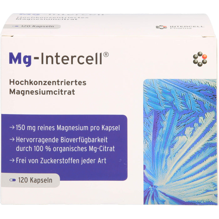 Mg-Intercell hochkonzentriertes Magnesiumcitrat Kapseln, 120 pc Capsules