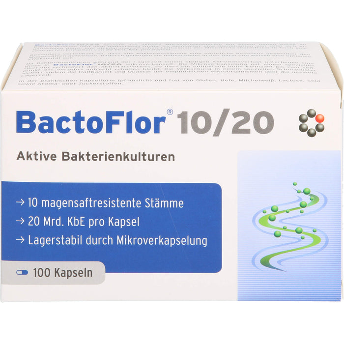 BactoFlor 10/20 aktive Bakterienkulturen Kapseln, 100 pc Capsules