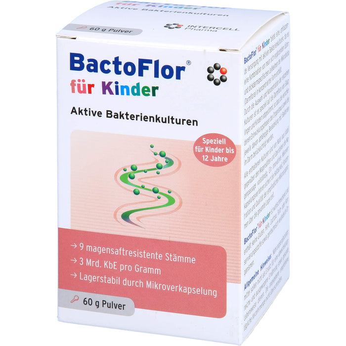 BactoFlor für Kinder aktive Bakterienkulturen Pulver, 60 g Poudre