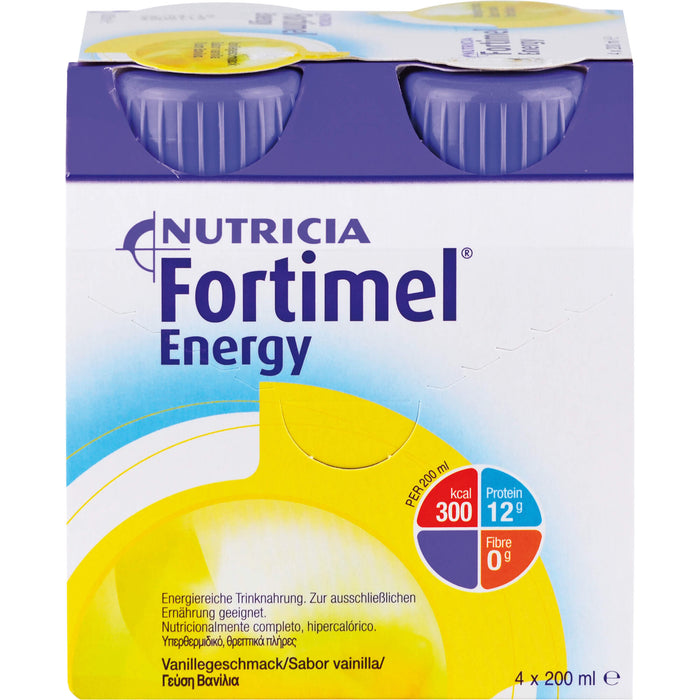 Fortimel Energy Vanillegeschmack, 4X200 ml FLU