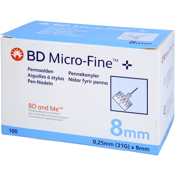 BD MICRO FINE+8 Nadeln 110x0,25x8mm, 110 St KAN