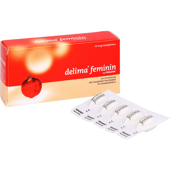 PEKANA delima feminin Vaginalzäpfchen, 10 pcs. Suppositories