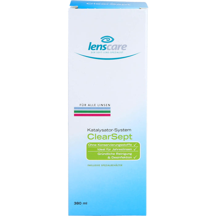 Lenscare ClearSept 380 ml + Behälter, 1 pc Paquet combiné