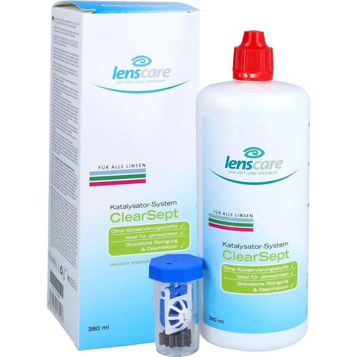 Lenscare ClearSept 380 ml + Behälter, 1 pc Paquet combiné