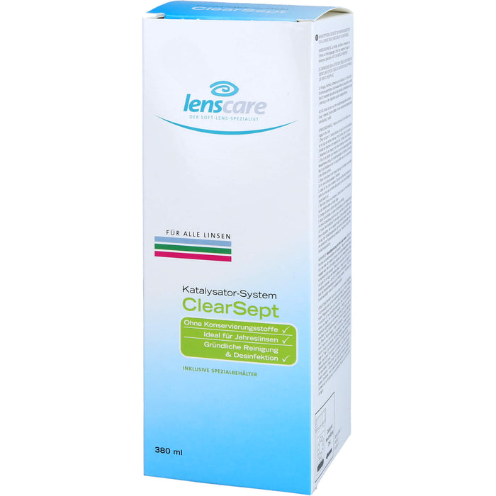 Lenscare ClearSept 380 ml + Behälter, 1 pc Paquet combiné