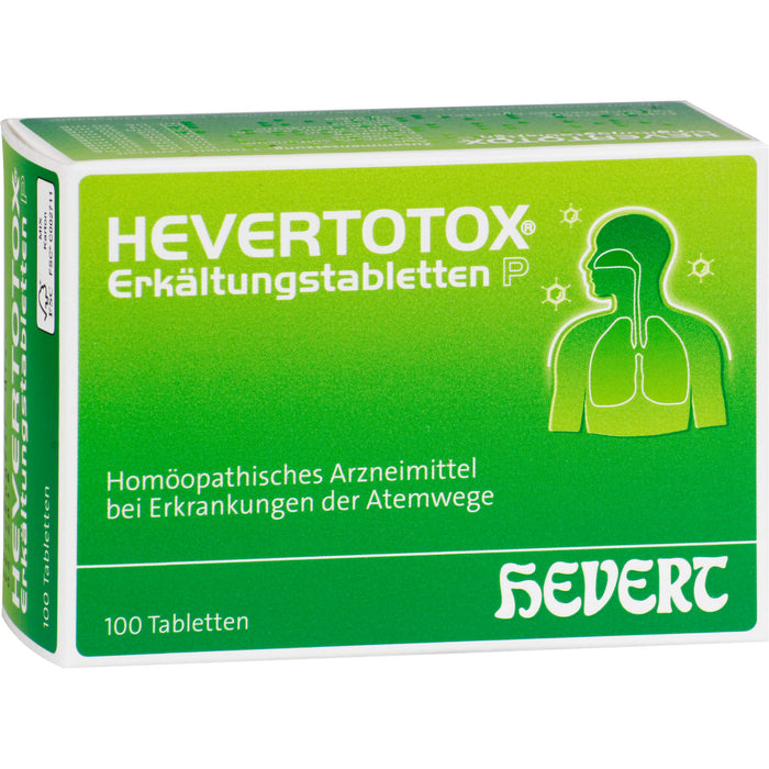 Hevertotox Erkaeltungs P, 100 pc Tablettes