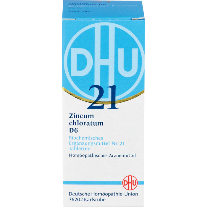 DHU Schüßler-Salz Nr. 21 Zincum chloratum D6 Tabletten, 80 pcs. Tablets