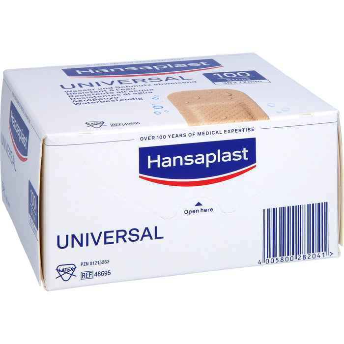 Hansaplast Universal wasserabweisende Strips, 100 pc Pansement