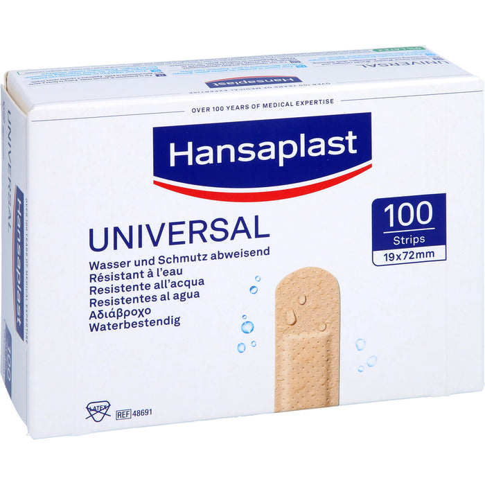 Hansaplast Universal Pflaster Strips Wasser und Schmutz abweisend, 100 pcs. Patch