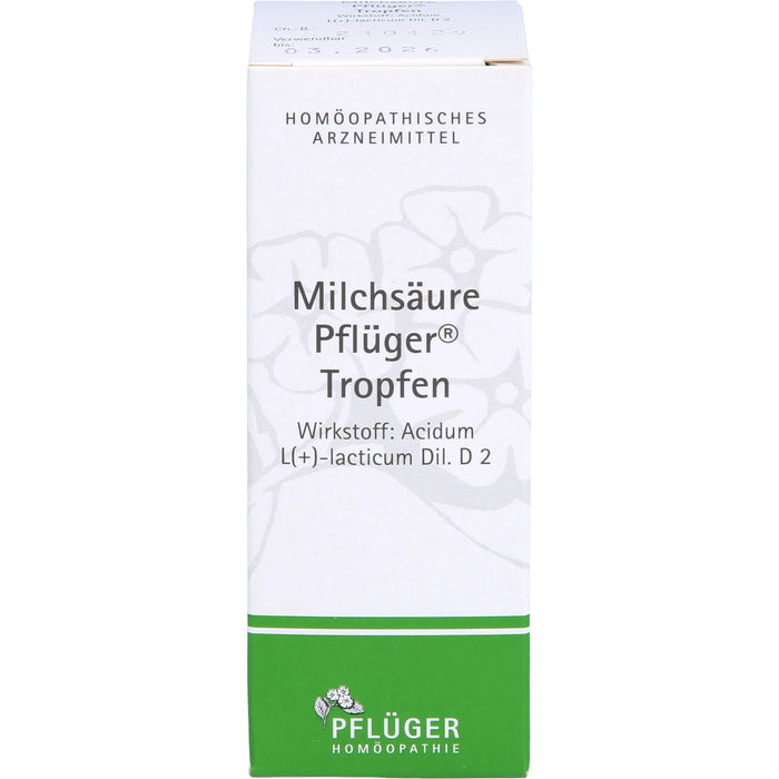 Milchsäure Pflüger Tropfen, 50 ml TRO