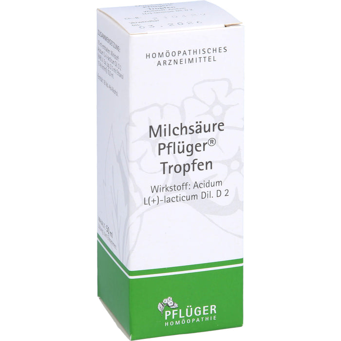 Milchsäure Pflüger Tropfen, 50 ml TRO