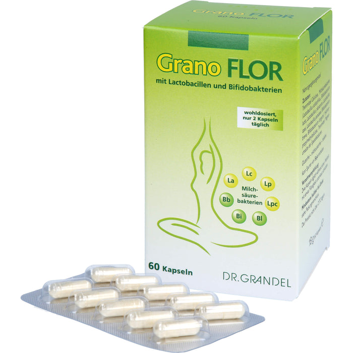 Grano Flor mit Lactobacillen und Bifidobakterien Kapseln, 60 pc Capsules