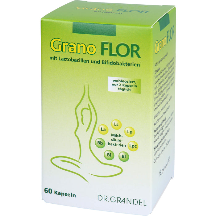 Grano Flor mit Lactobacillen und Bifidobakterien Kapseln, 60 pcs. Capsules