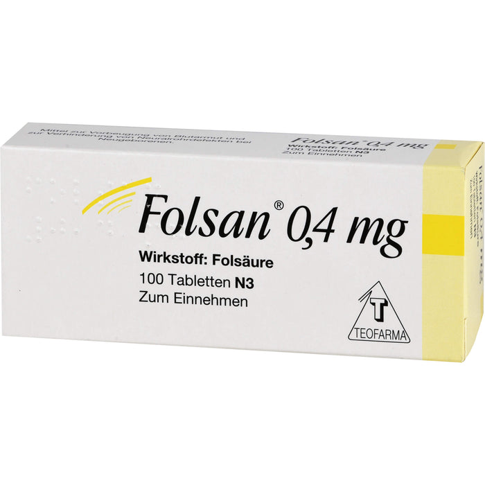 Folsan 0,4 mg Tabletten, 100 pcs. Tablets