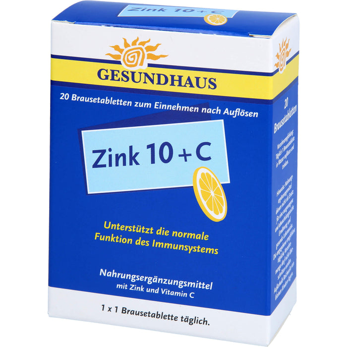 Zink 10+C Brausetabletten, 20 St BTA