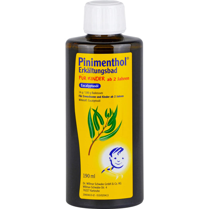 Pinimenthol Eucalyptusöl Erkältungsbad für Kinder ab 2, 190 ml Additif pour le bain