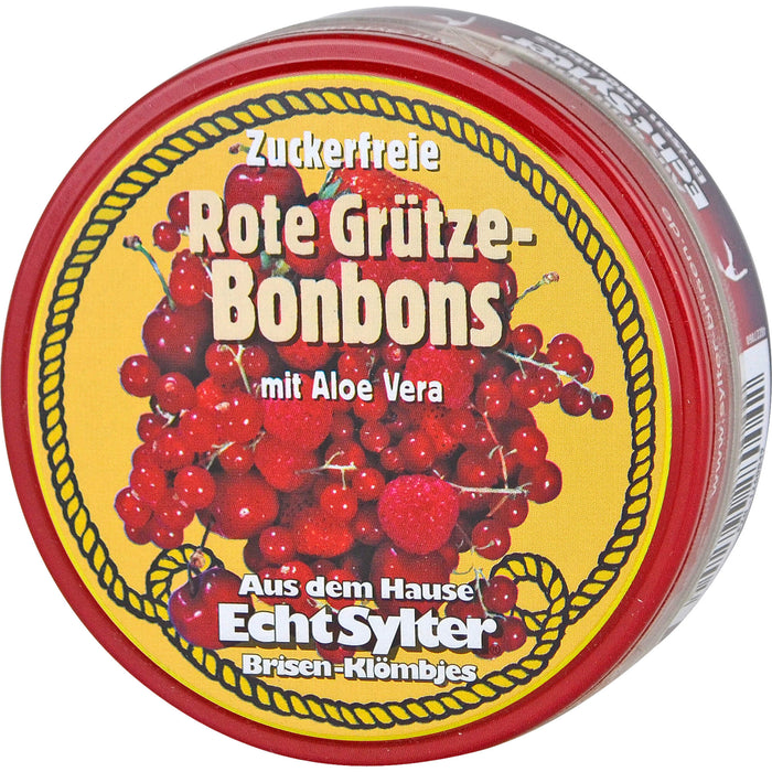 Echt Sylter Brisen-Klömbjes zuckerfreie Rote Grütze-Bonbons mit Aloe Vera, 70 g Candies