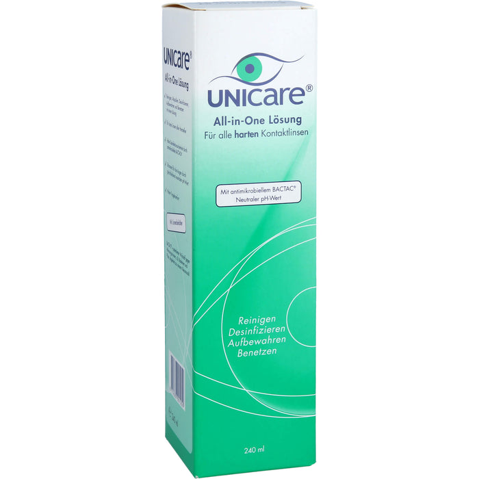 Unicare All-in-One Lösung für harte Kontaktlinsen, 240 ml Solution