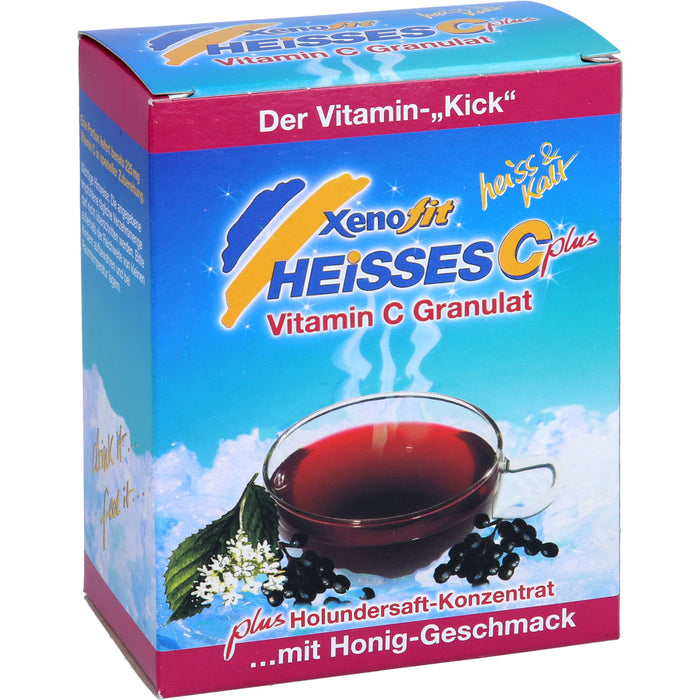 Xenofit Heißes C Vitamin C plus Holunder-Extrakt Granulat mit Honiggeschmack, 10 St. Beutel