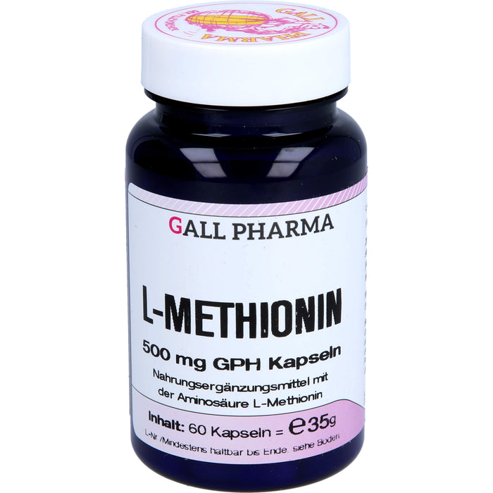 GALL PHARMA L-Methionin 500 mg GPH Kapseln, 60 pcs. Capsules