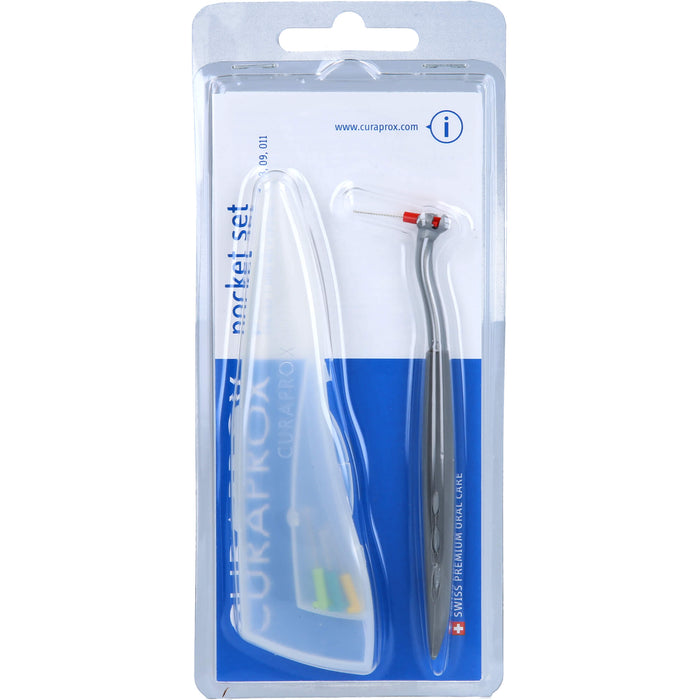 Curaprox CPS 457 Pocket-Set Halter+4Bürsten, 1 pcs. Interdental brushes