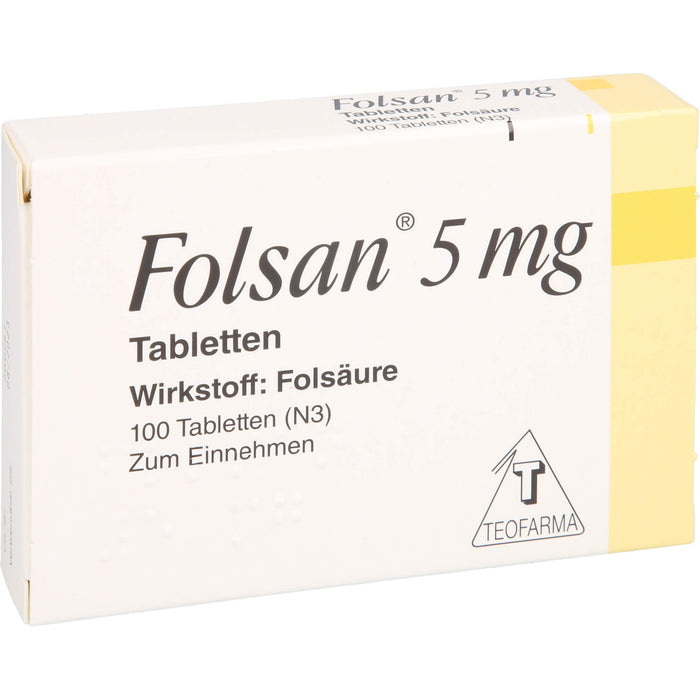 Folsan 5 mg Tabletten, 100 St. Tabletten