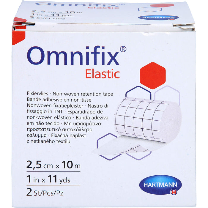 HARTMANN Omnifix elastic 2,5 cm x 10 m Rolle, 2 pc Pansement