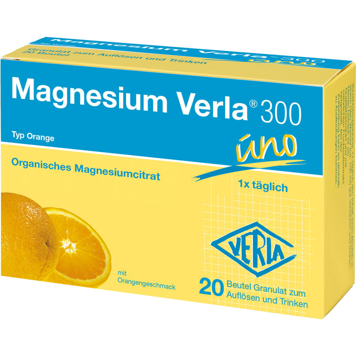 Magnesium Verla 300 uno Typ Orange Granulat, 20 pc Sachets