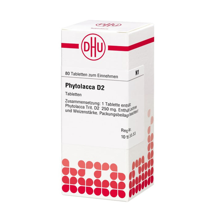 DHU Phytolacca D2 Tabletten, 80 pcs. Tablets