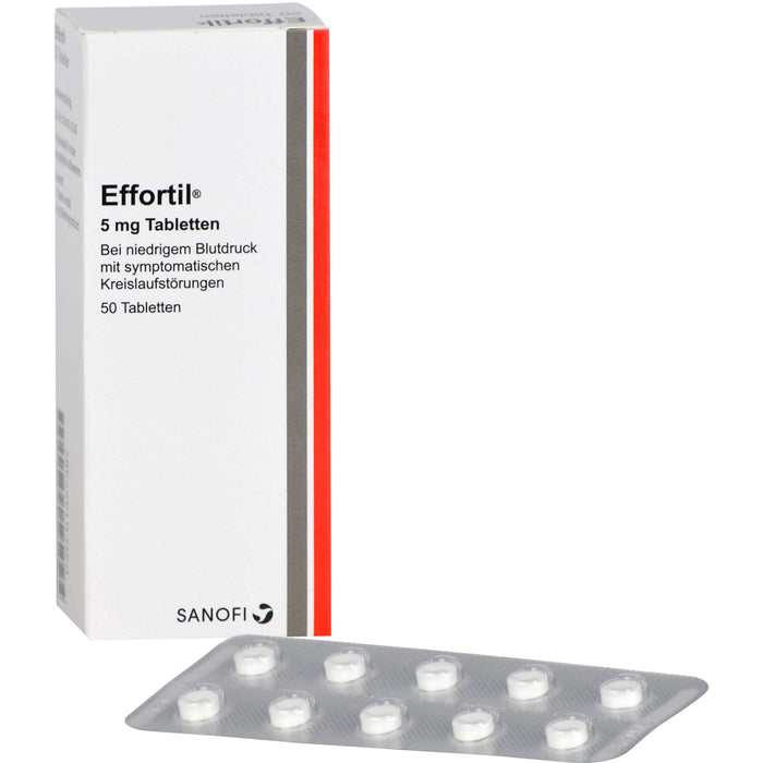 Effortil Tabletten bei niedrigem Blutdruck, 50 St. Tabletten