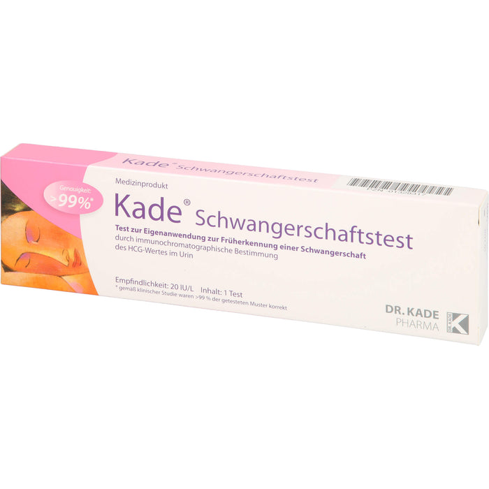 Kade Schwangerschaftstest zur Früherkennung, 1 pcs. Test