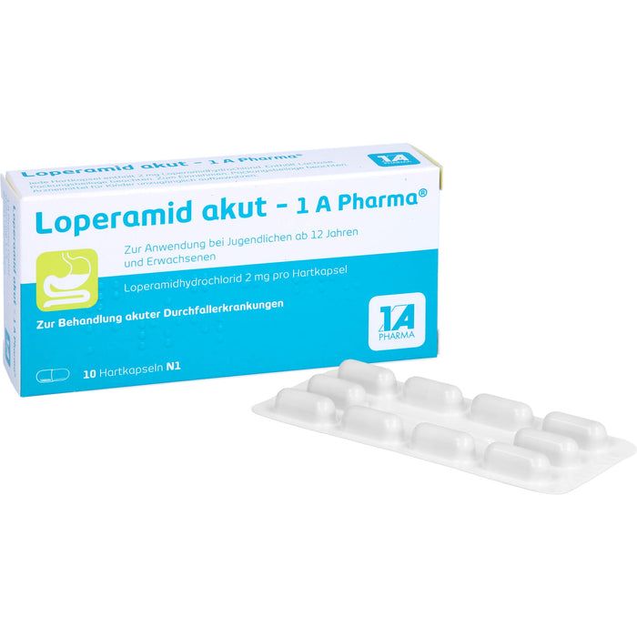 Loperamid akut - 1 A Pharma Hartkapseln, 10 pc Capsules