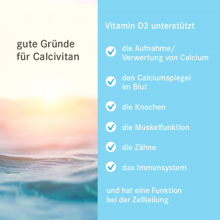 Calcivitan - Pascoe Vital Tabletten für gesunde Knochen, 100 pc Tablettes