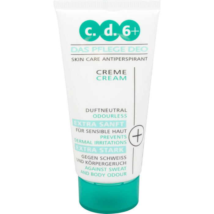 c.d.6+ Pflegedeo Creme extra stark für sensible Haut, 50 ml Creme