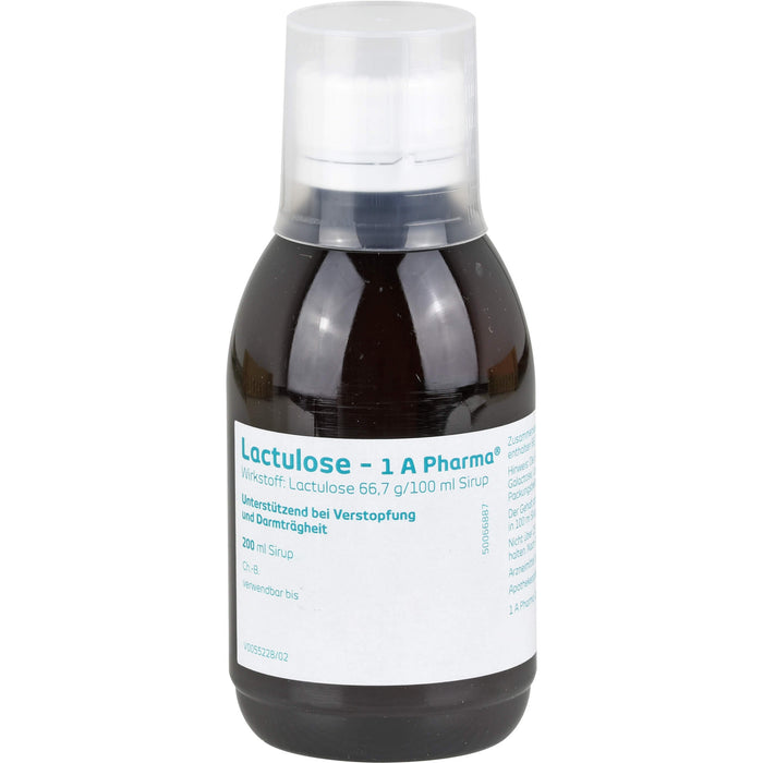 Lactulose - 1 A Pharma Sirup bei Verstopfung, 200 ml Solution