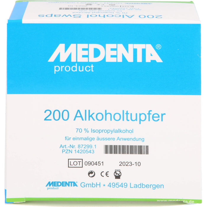 Alkoholtupfer 70% Isoprop Alkohol 872990, 200 St. Tupfer