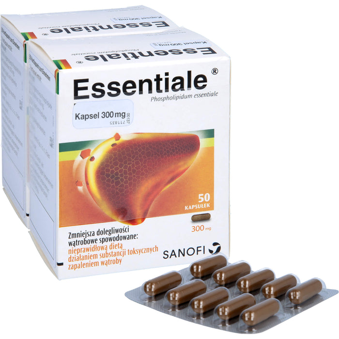 EMRA-MED Essentiale Kapseln 300 mg bei akuten und chronischen Lebererkrankungen Reimport EMRAmed, 100 pc Capsules