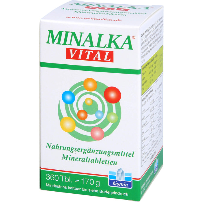 MINALKA vital Mineraltabletten, 360 pcs. Tablets