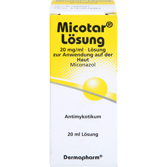 Micotar Lösung bei Pilzinfektionen der Haut, 20 ml Solution